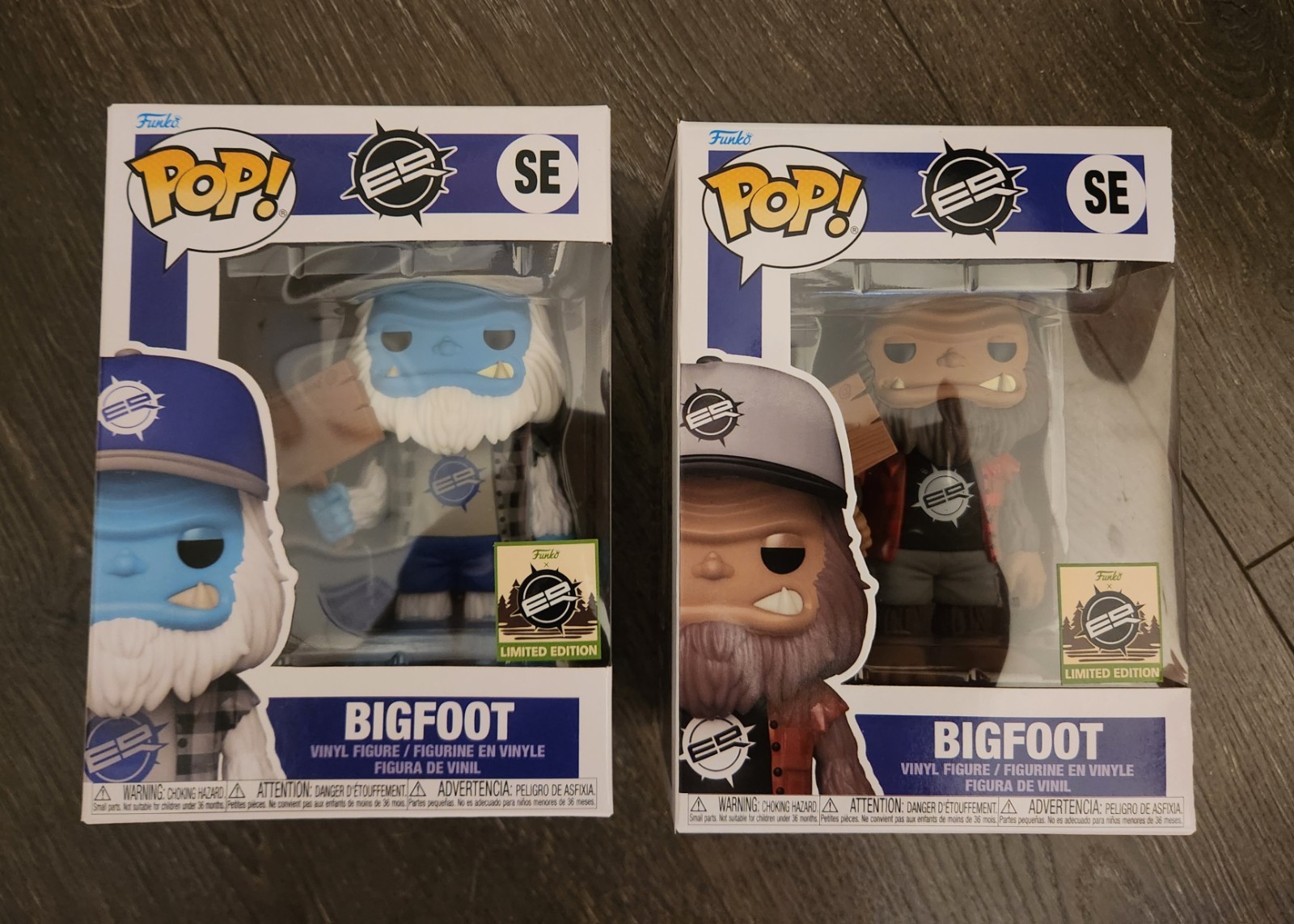 EarthRoamer Funko POP Exclusive Blue Yeti Brown Bigfoot Set Limited rare 