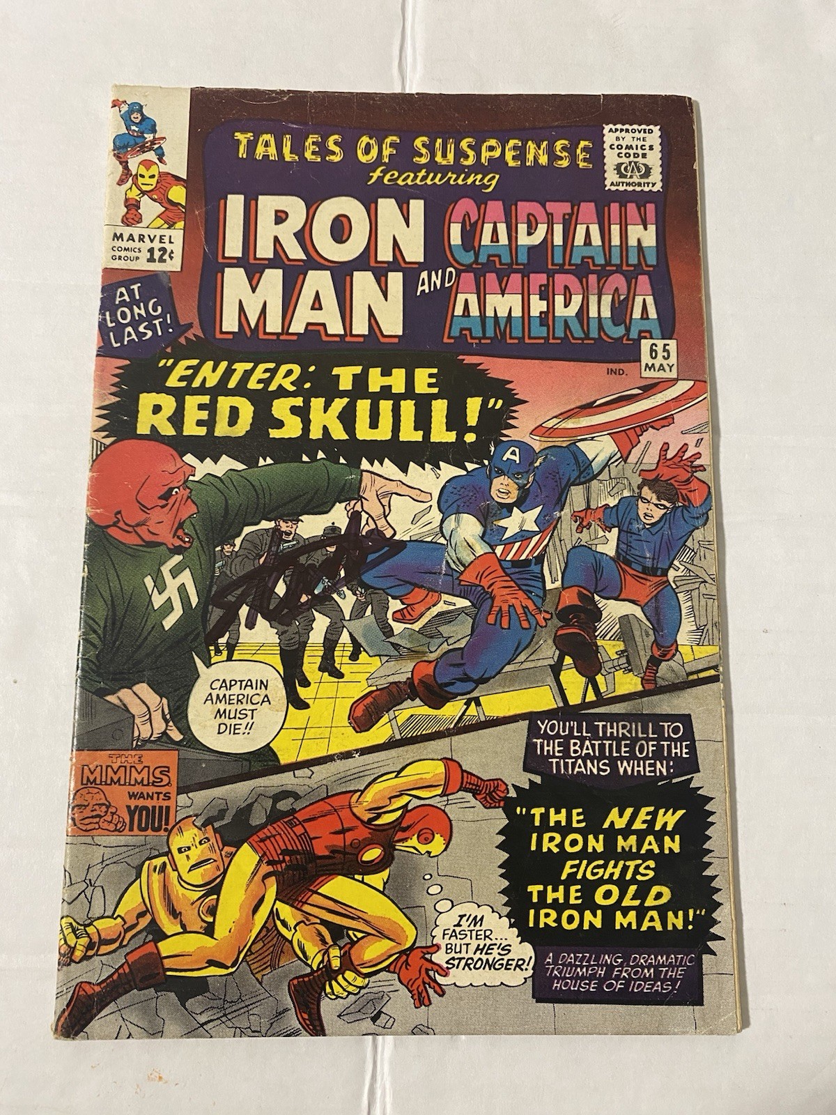 Tales of Suspense #65 Signed Stan Lee & Jack Kirby 1st Red Skull In Silver Age