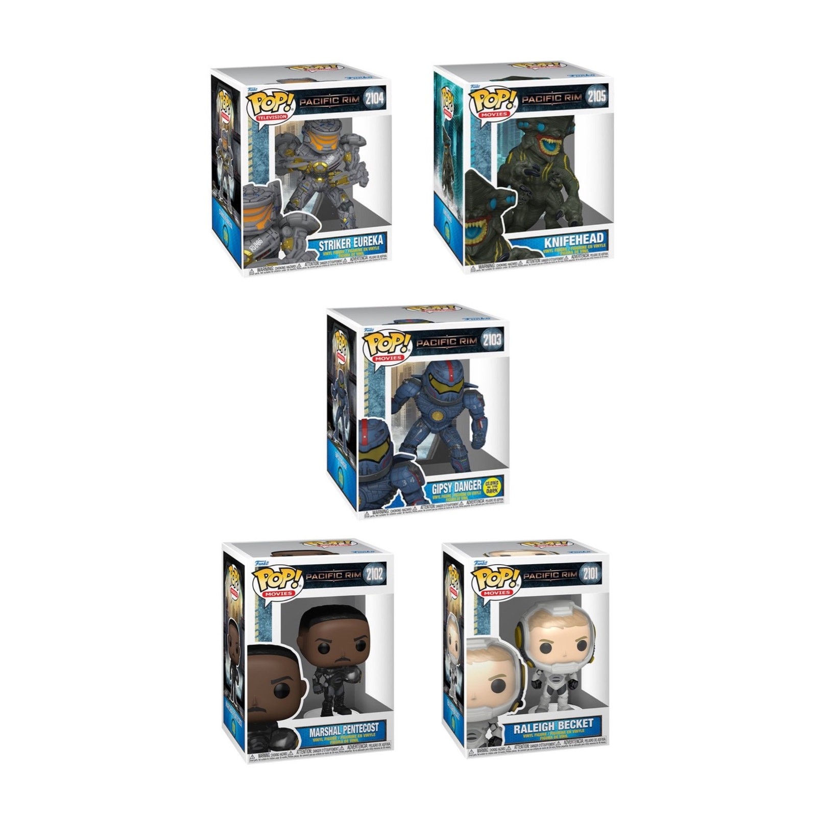 Pacific Rim Super Funko Pop Bundle of 5 (#2101, #2102, #2103, #2104, #2105) Pacific Rim Super Funko Pop Bundle of 5 (#2101, #2102, #2103, #2104, #2105)