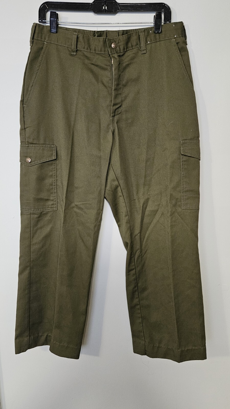 Vintage BSA Boy Scouts Of America Pants Mens 33 X 27 Green Military 80\'s  USA