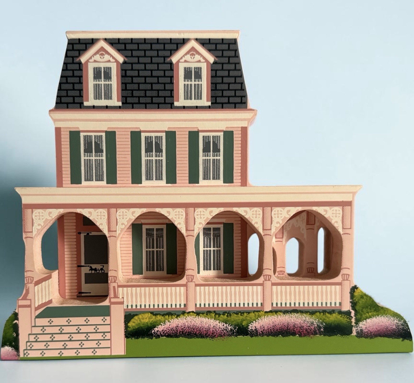 VTG 1994 Shelia’s Houses Cape May, NJ Seaview Cottage Wood Shelf Sitter Signed