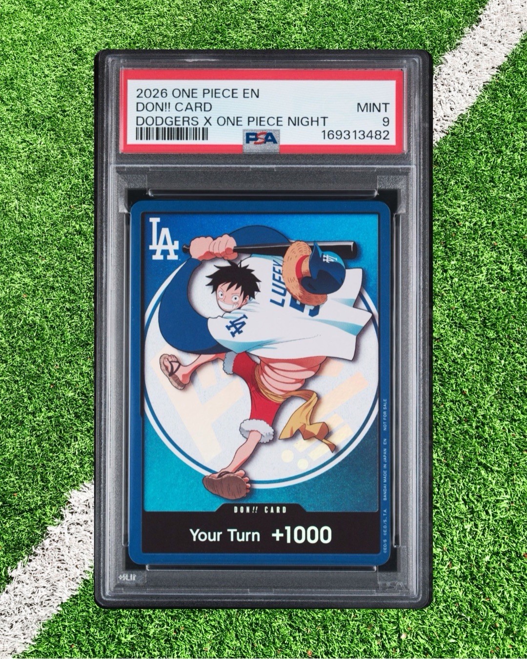2026 One Piece Dodgers One Piece Night Monkey D Luffy PSA 9