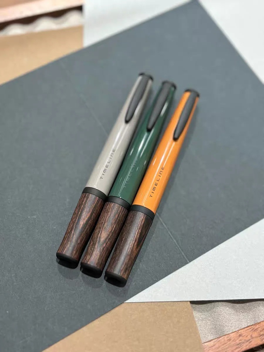 Pilot Timeline Limited Edition Wood Grip Twist Ballpoint Pen Made in Japan Set