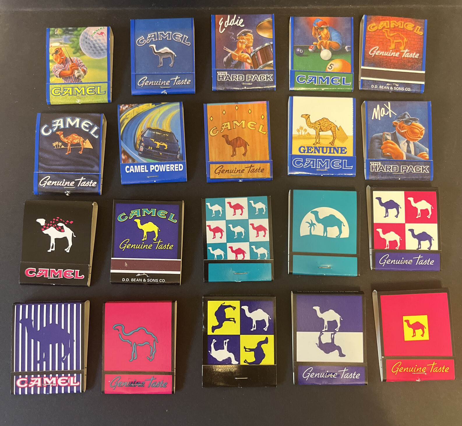 👀LOOK  LOT OF 20 FULL CAMEL MATCHBOOKS FROM 1991-2008