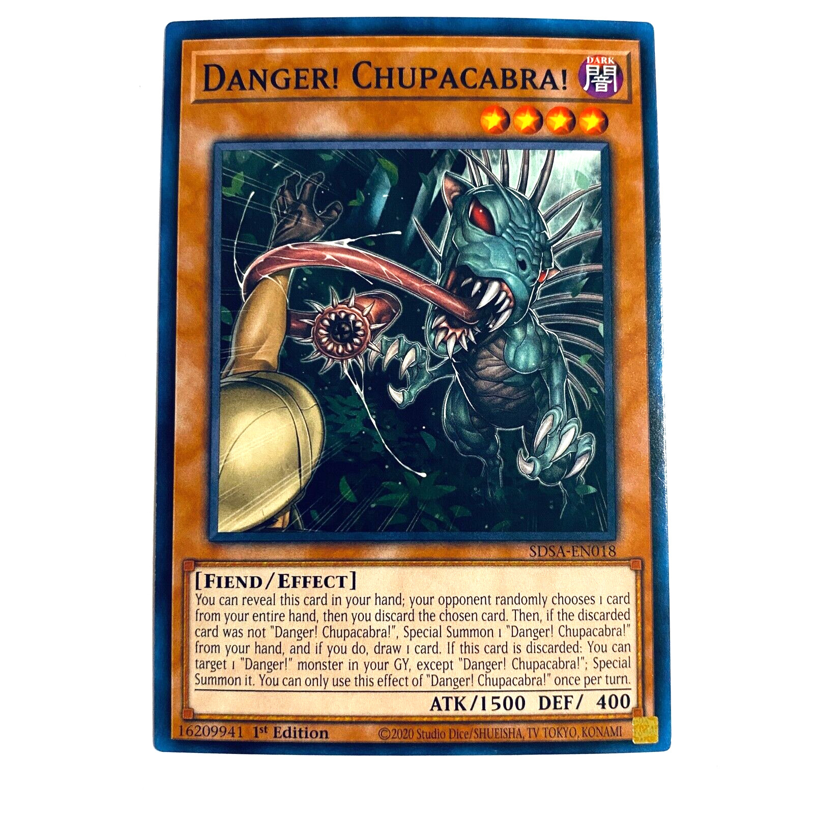 Danger Chupacabra - SDSA-EN018 - Common - 1st Edition YuGiOh - NM