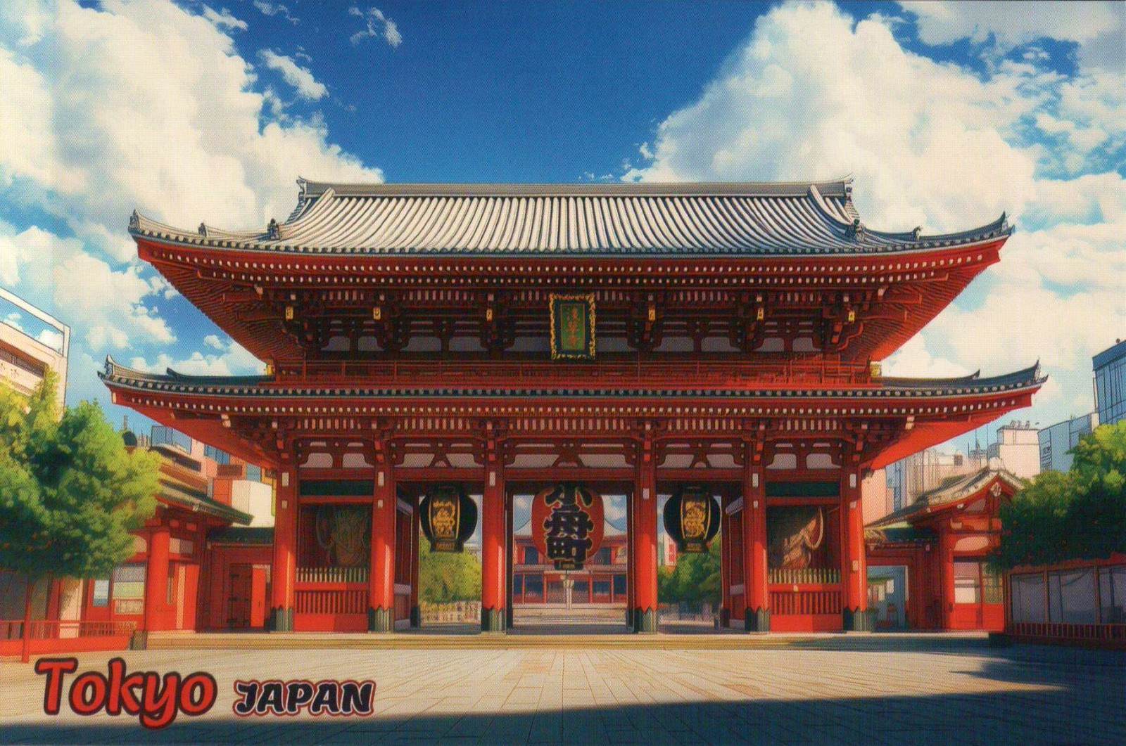 Senso-ji, Ancient Buddhist Temple in Asakusa, Tokyo Japan Asia - Modern Postcard