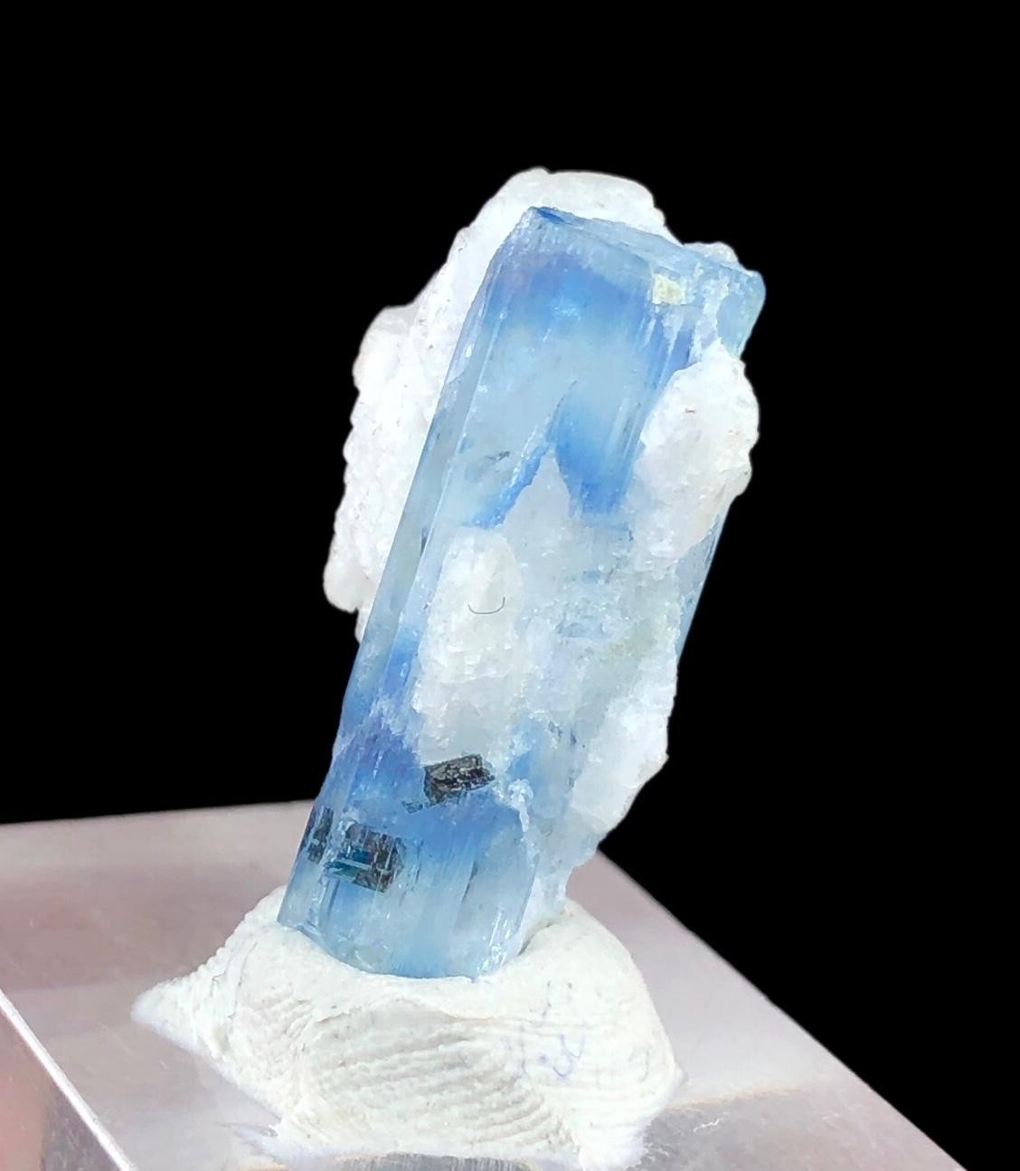 11 CT Beautiful Aquamarine Crystal With Feldspar Combined From Shigar Pakistan