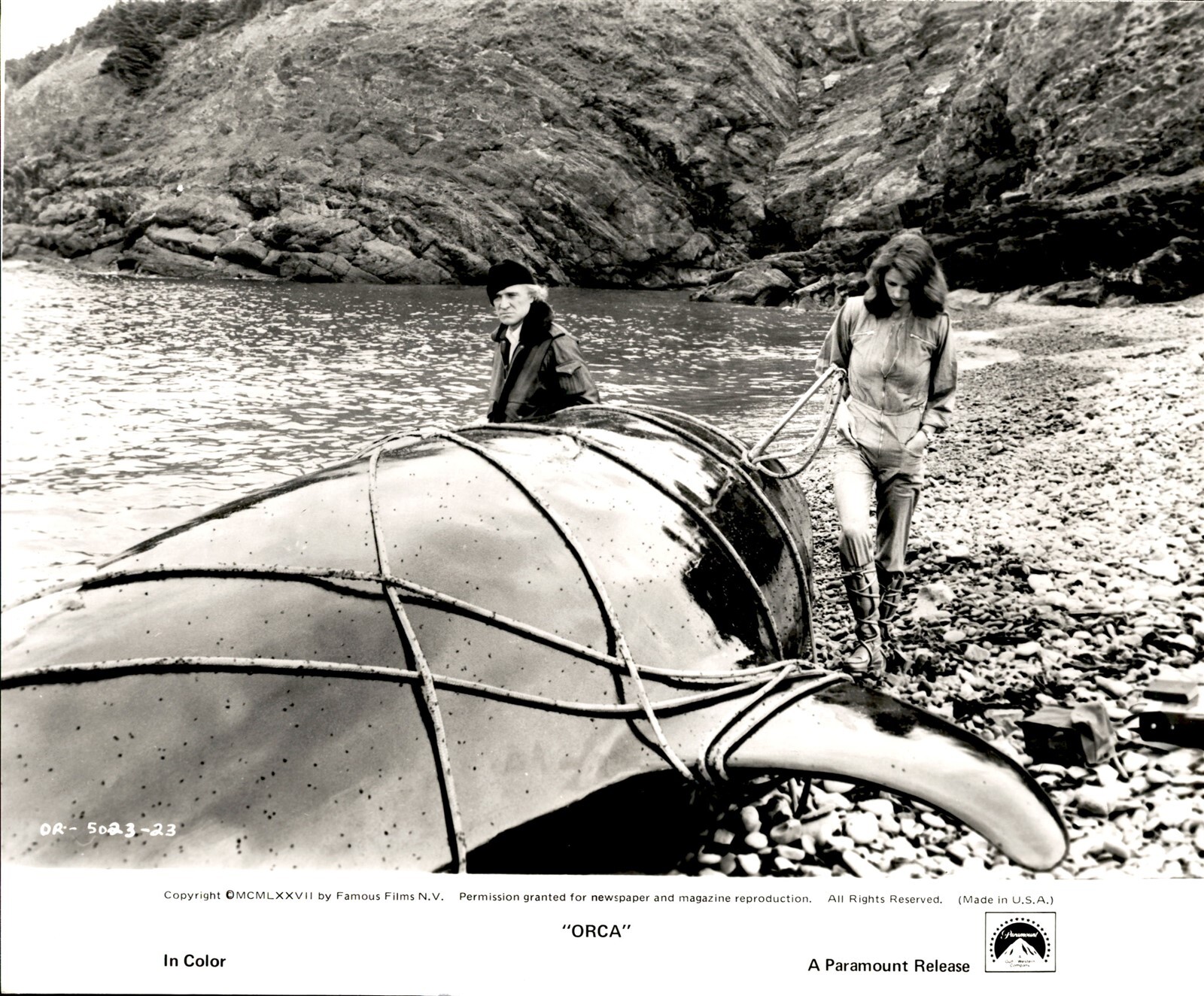 GA237 Original Photo RICHARD HARRIS CHARLOTTE RAMPLING 1977 GA237 Original Photo RICHARD HARRIS CHARLOTTE RAMPLING 1977