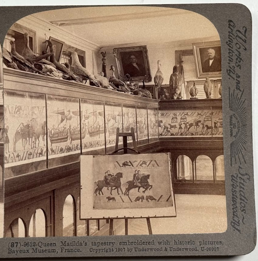 Queen Matilda’s Historic Bayeux Tapestry Exhibited at Bayeux Museum Stereoview