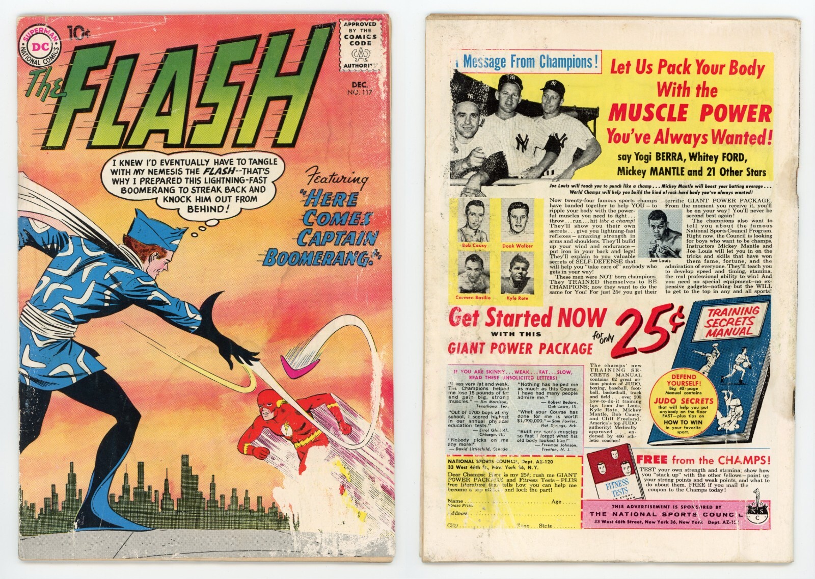 Flash #117 (FR/GD 1.5) 1960 DC Comics 1st app Captain Boomerang Silver Age Key