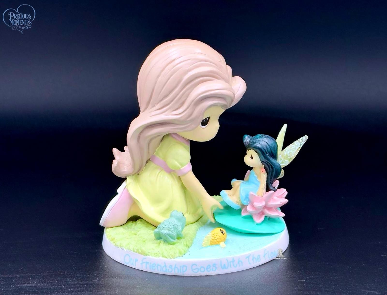Rare HTF Precious Moments \'Our Friendship Goes With The Flow\' Figurine