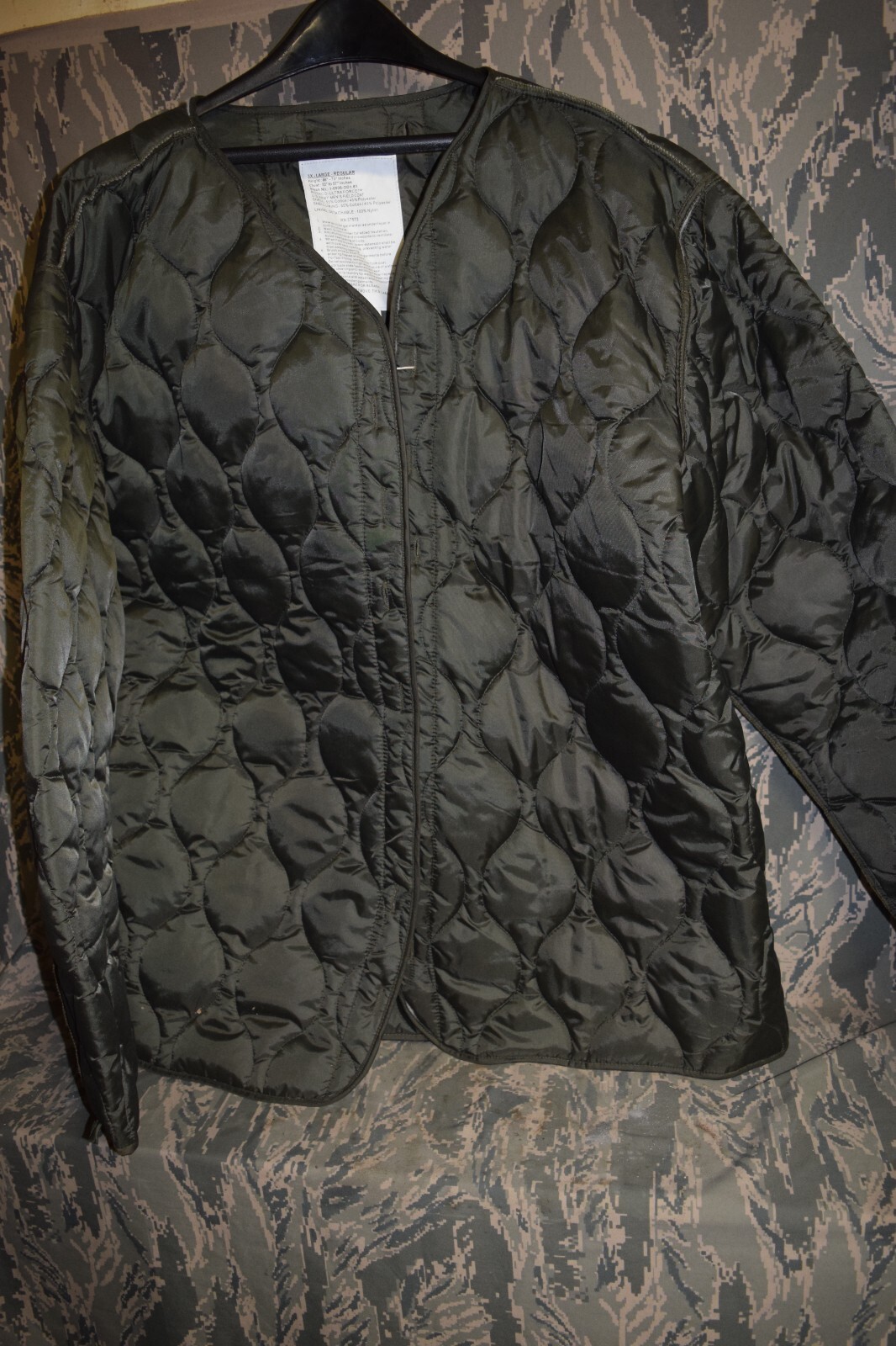 *3 x large reg , military field coat liner