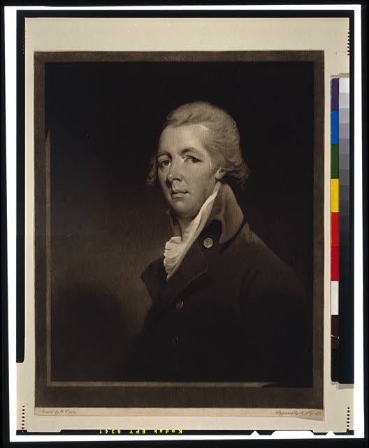 Photo:William Pitt Earl of Chatham Portrait Print 1799 Mezzotint