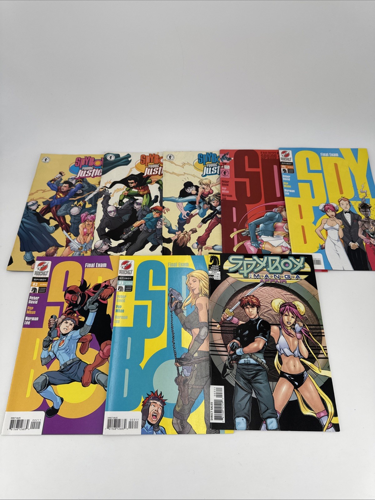 SPY BOY Dark Horse, Young Justice & Final Exam Special Manga 8 Book Lot