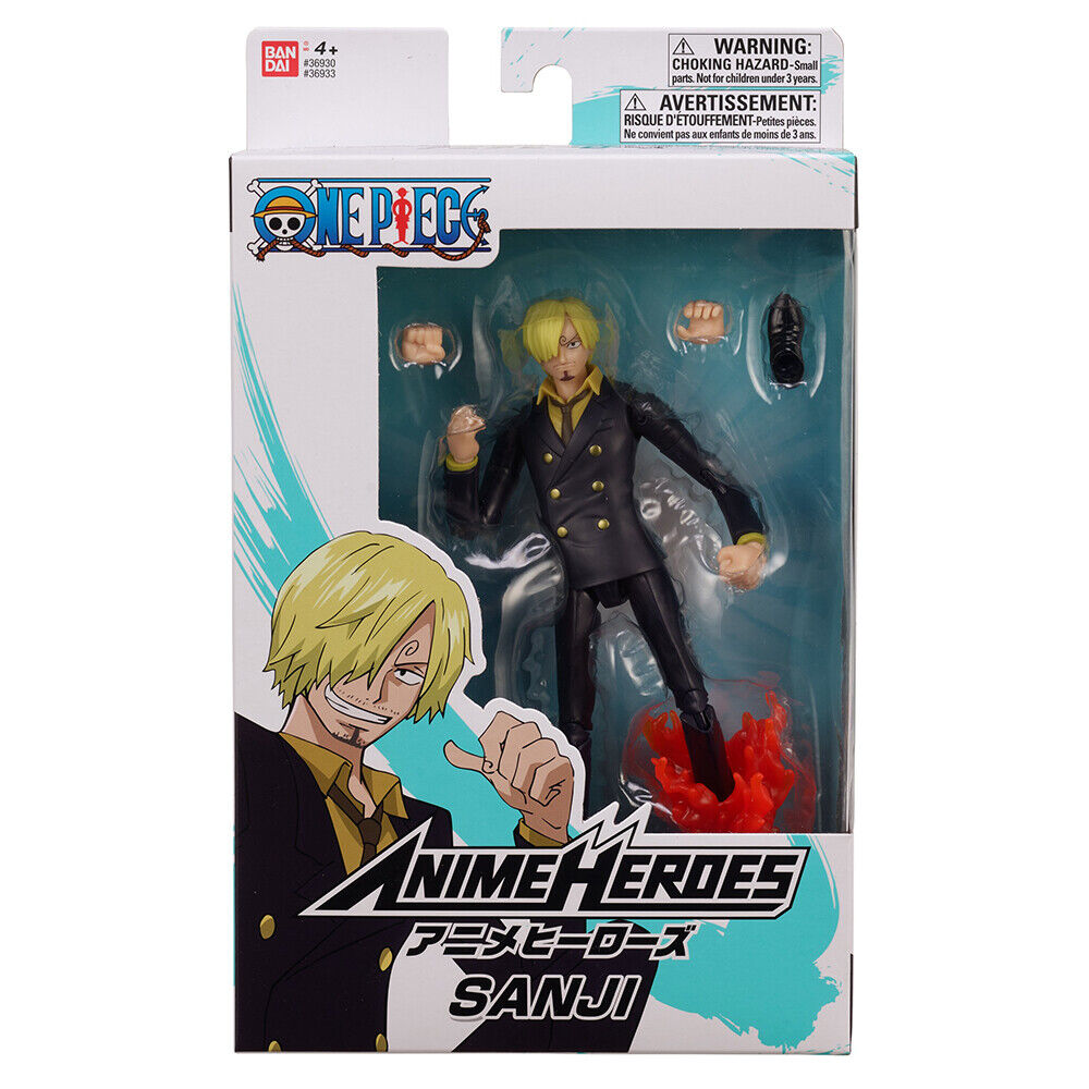 Bandai One Piece Anime Heroes Sanji 6.5-Inch Action Figure
