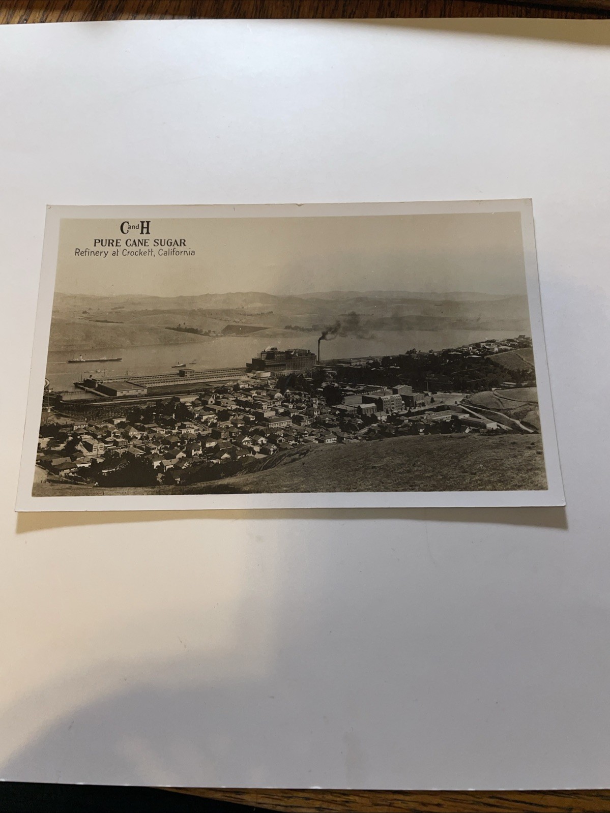Birdseye View C&H Pure Cane Sugar Refinery Crockett California RPPC Birdseye View C&H Pure Cane Sugar Refinery Crockett California RPPC