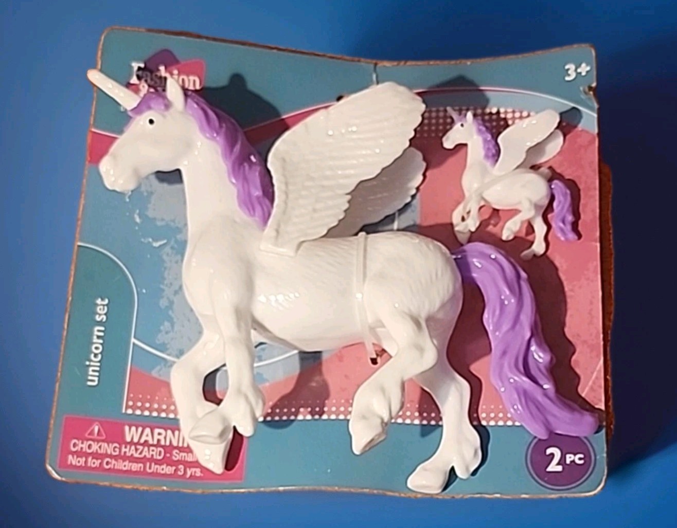 New Unicorn Pony Pegasus Horse Mystic  Double Pack Plastic Toys
