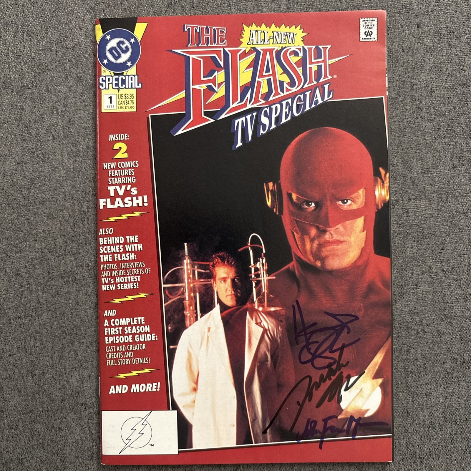 The All-New Flash TV Special#1 DC 1991 1st. Printing Signed 4X by:Howard Chaykin