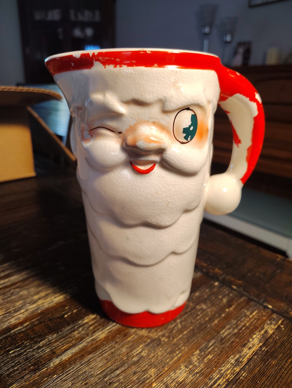 Vintage 1959 Holt Howard Winking Santa Pitcher  Japan Christmas
