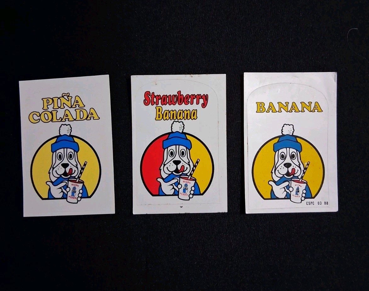 Vintage Rare Original Slush Puppie Bottle Labels 70's 80's Collectible New