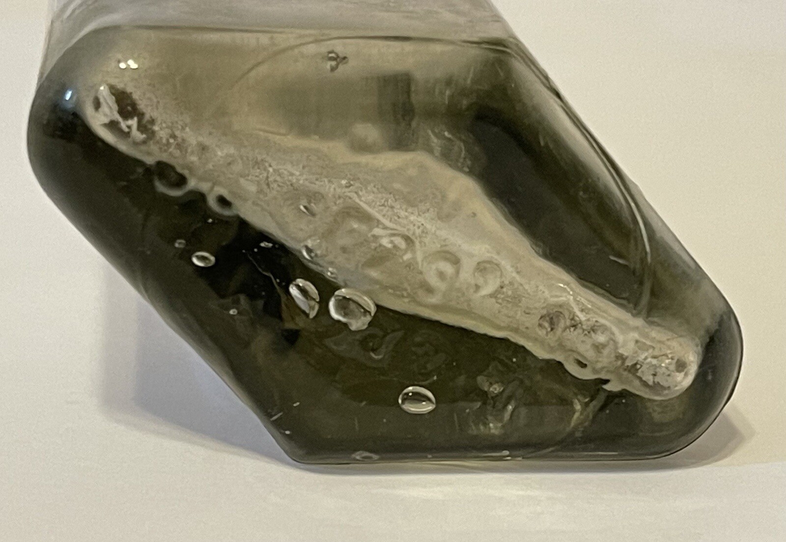 Glass Bottle Antique Diamond Shape Applied Finish PATENT June 29\' 1897 #27261