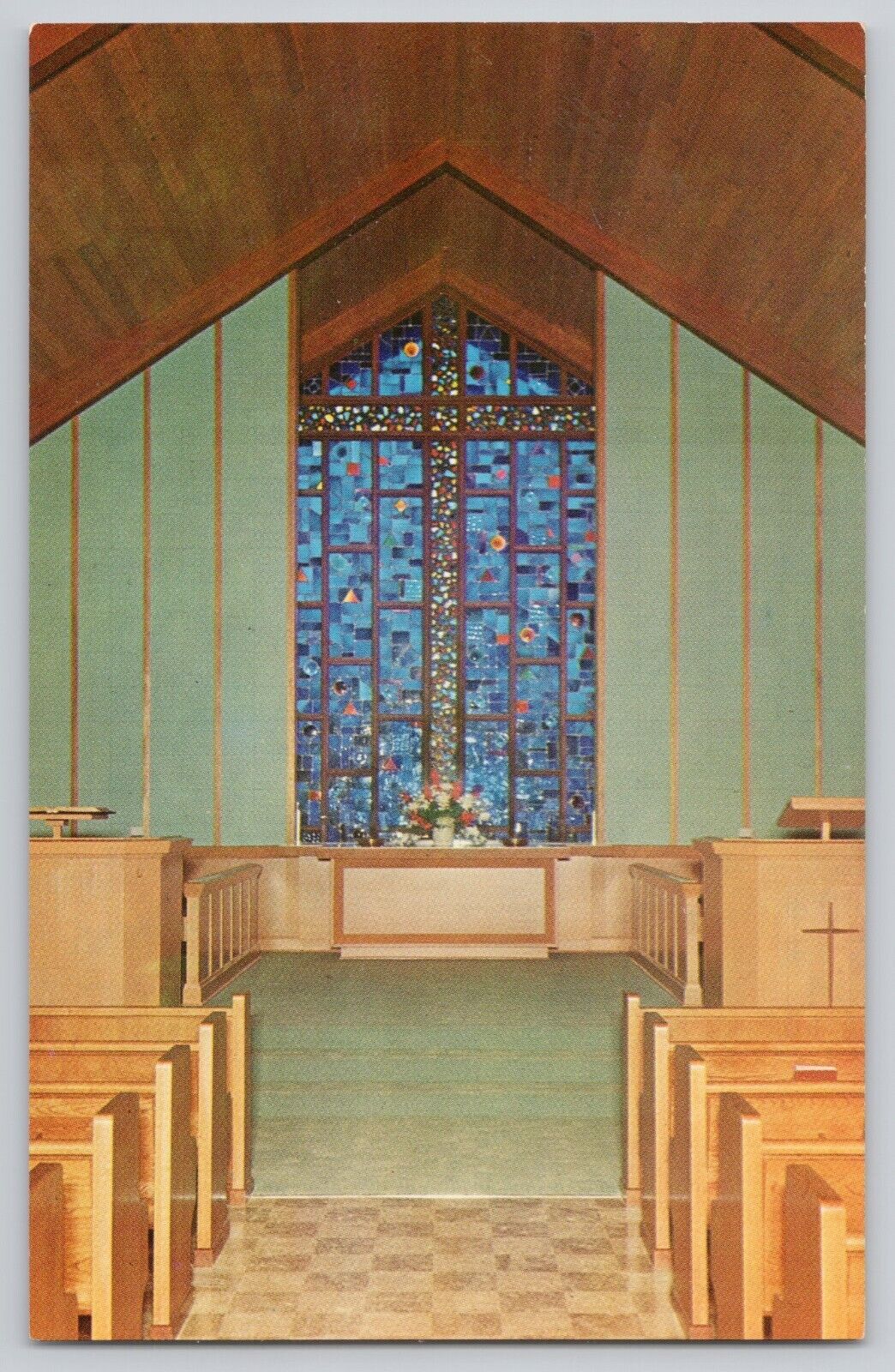 Beavercreek Church of the Brethren Beavercreek Ohio Chrome Postcard 1958 View