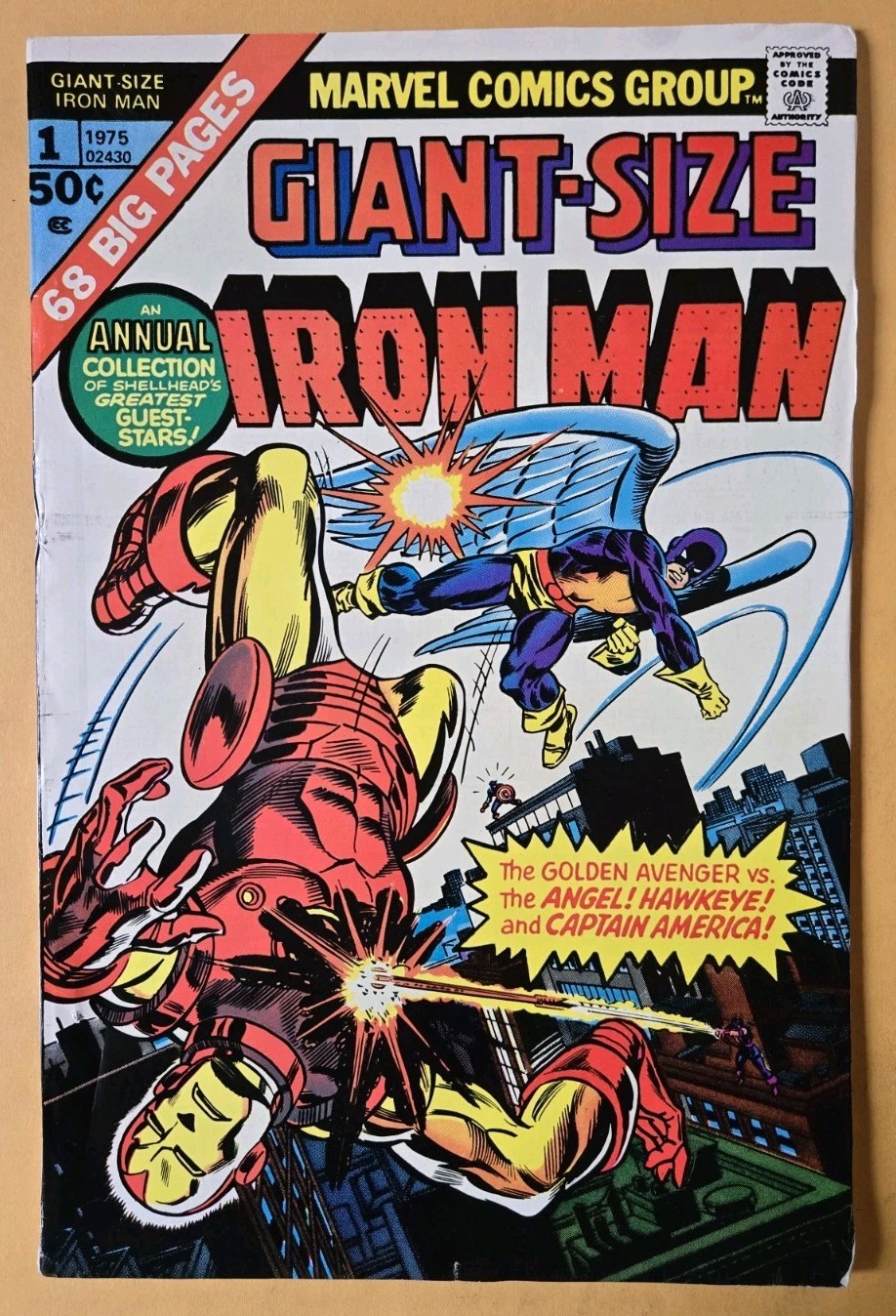 Giant-Size Iron Man #1 VG+ (4.5) 1975, Ditko- Reprint Marvel Comics 10/75