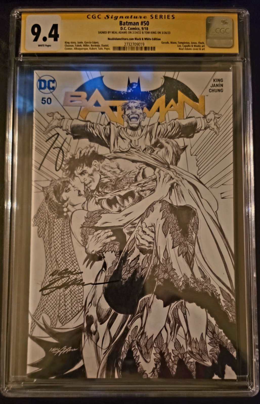 Batman #50, Neal Adams store 2018 SDCC exclusive, CGC 9.4, signed 