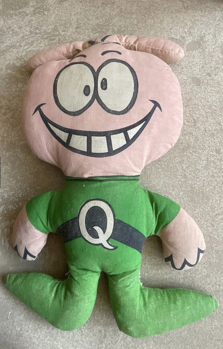 VTG 1960s Quaker Oats QUISP Mascot 11'' Plush 