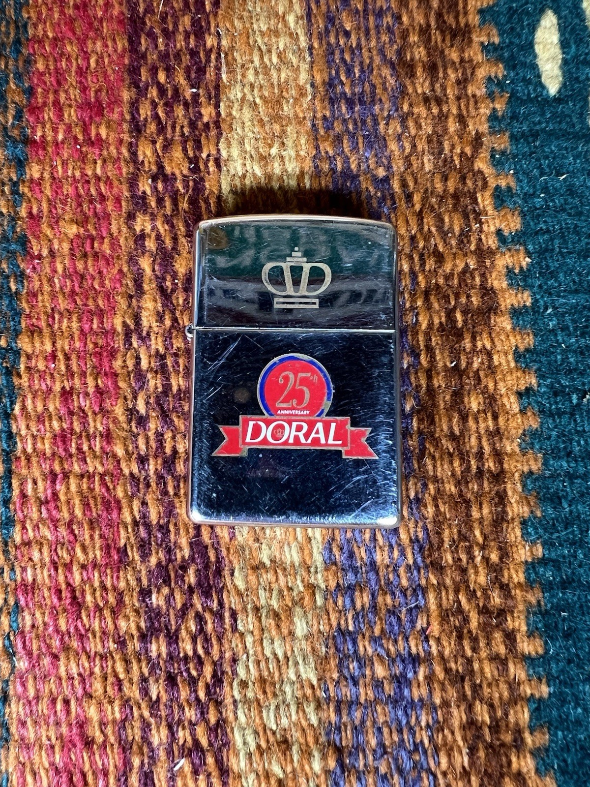 1995 Zippo Lighter Advertising Doral 25th Anniversary