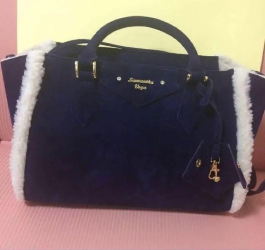 Samantha Vega Shoulder bag blue 23x34x12.5cm/9.05x13.38x4.92