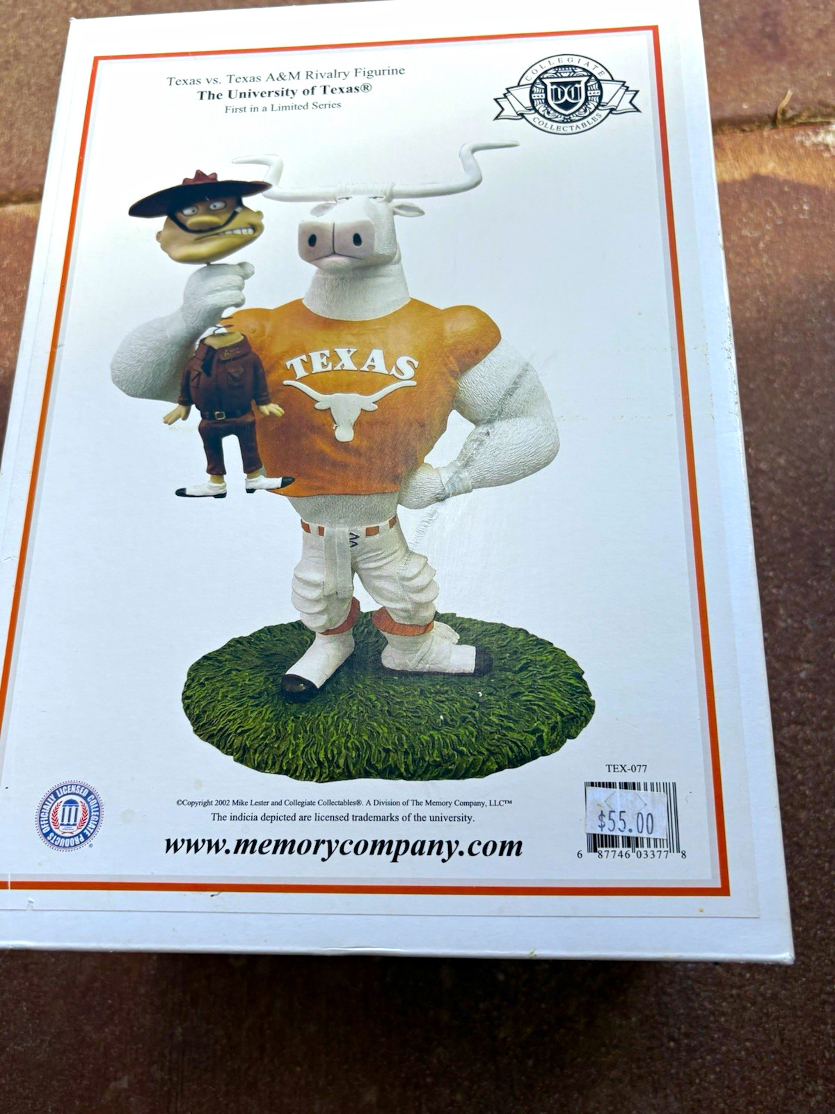 Vintage University of Texas vs Texas A&M Rivalry Figurine NIB Bevo Ol Sarge 2002 Vintage University of Texas vs Texas A&M Rivalry Figurine NIB Bevo Ol Sarge 2002