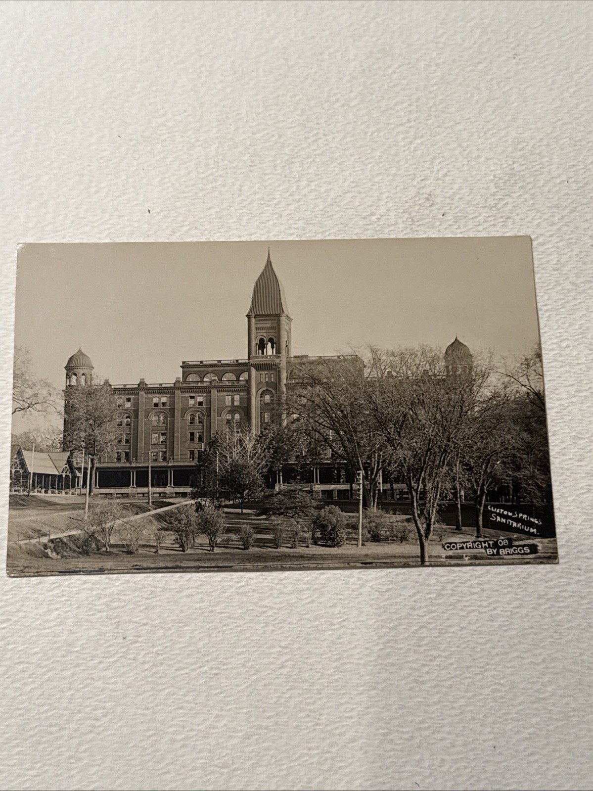 Vintage Real Photo Postcard Rppc Clifton Springs Sanitarium New York