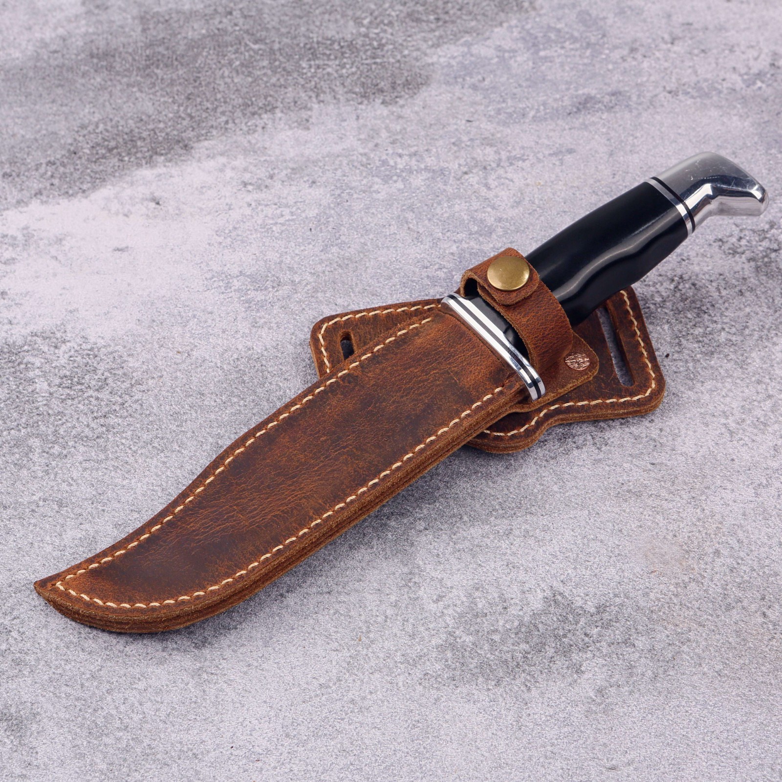 Custom Leather Sheath for Buck 119 120,  Leather  Knife Holster Gift for Hunter