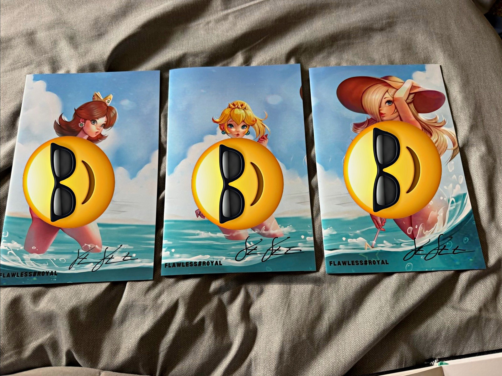 The Duchess Flawless Princess Daisy, Rosalina, and Peach Naughty all Sig w COA