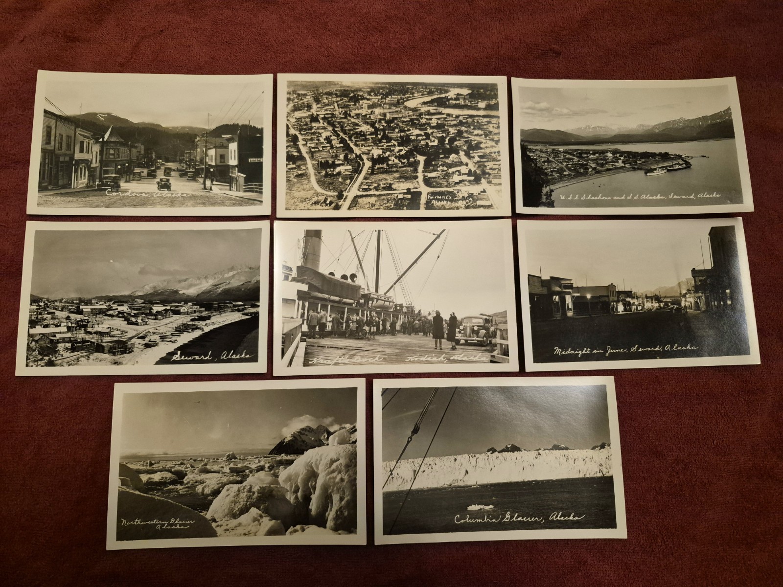 Alaska RPPC lot(8) 1910-1920 - great variety and condition Alaska RPPC lot(8) 1910-1920 - great variety and condition