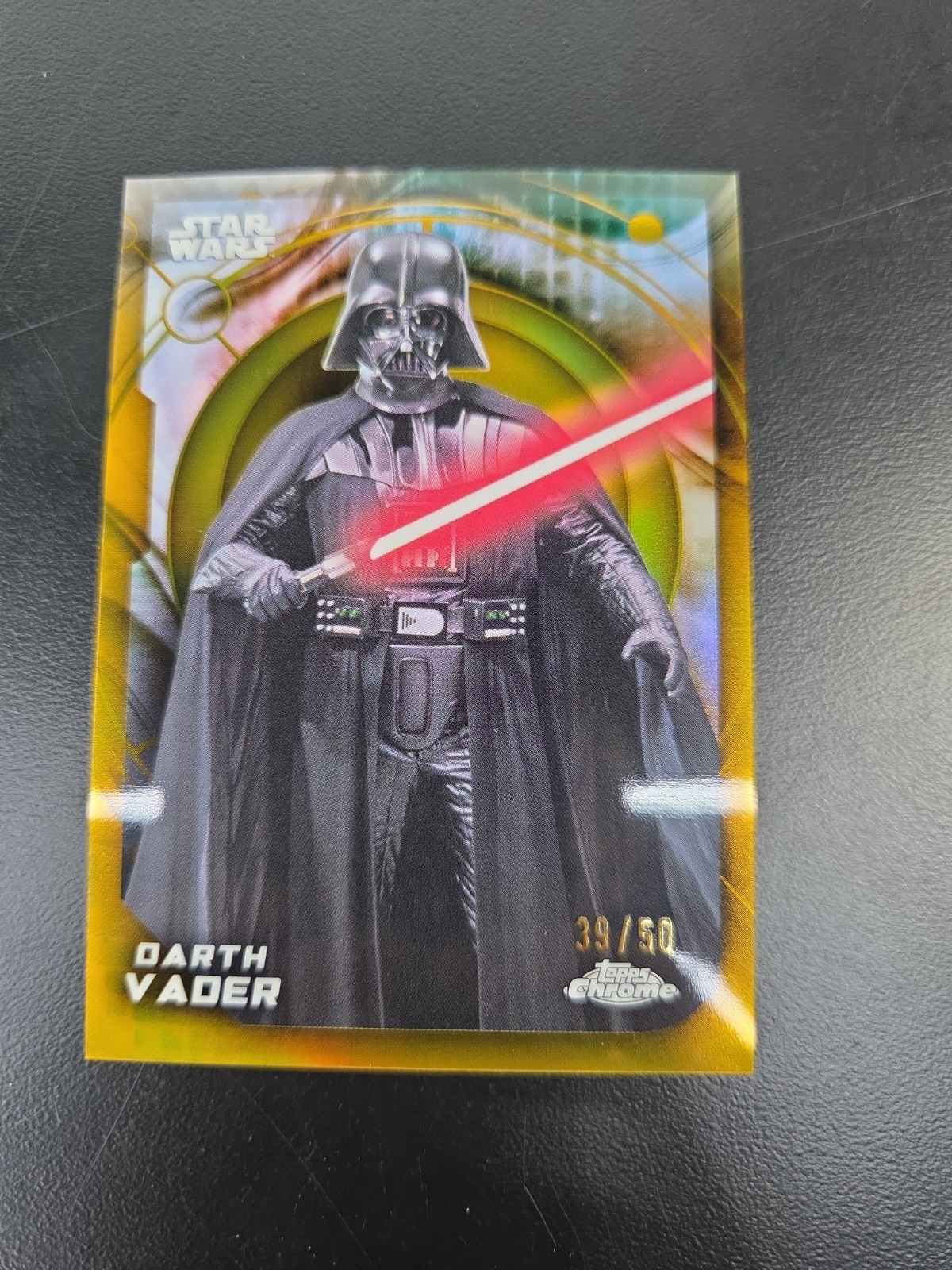 Topps 2026 Star Wars Chrome Darth Vader #176 Gold Parallel 39/50