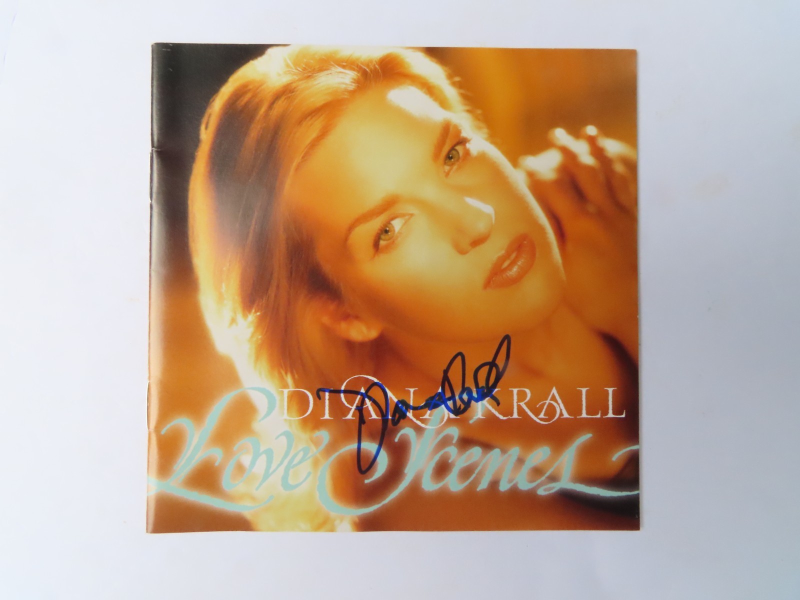 Signed CD Booklet Diana Krall - Love Scenes