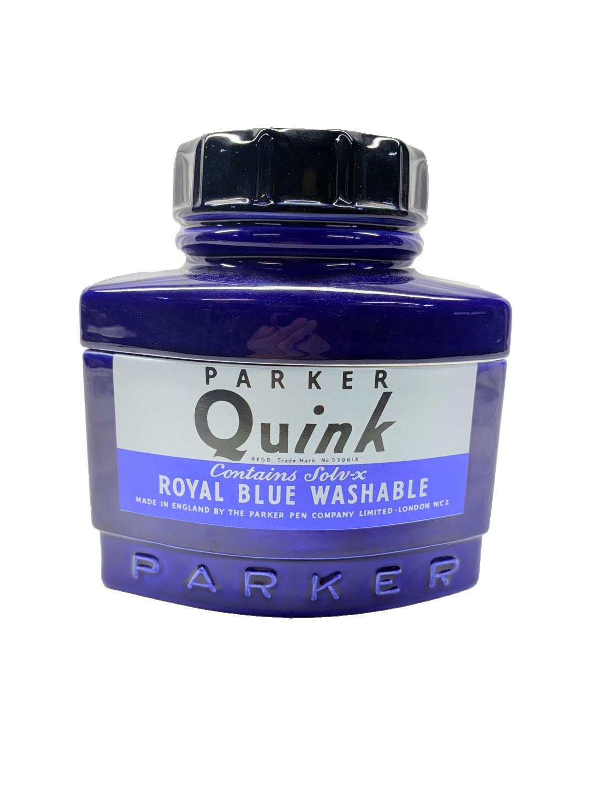 VTG Giant Parker Quink Ink Ceramic Jar Novelty Advert Bottle