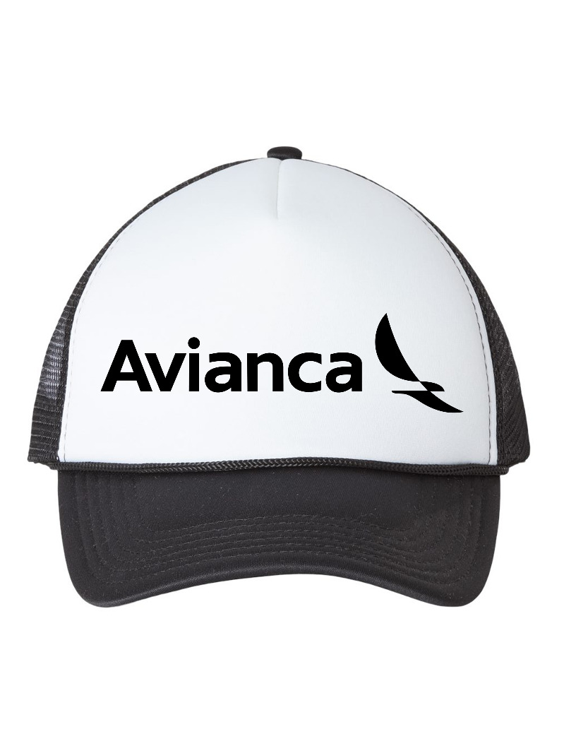 Avianca Black Logo Columbia Airline Travel Souvenir Retro Trucker Hat Cap