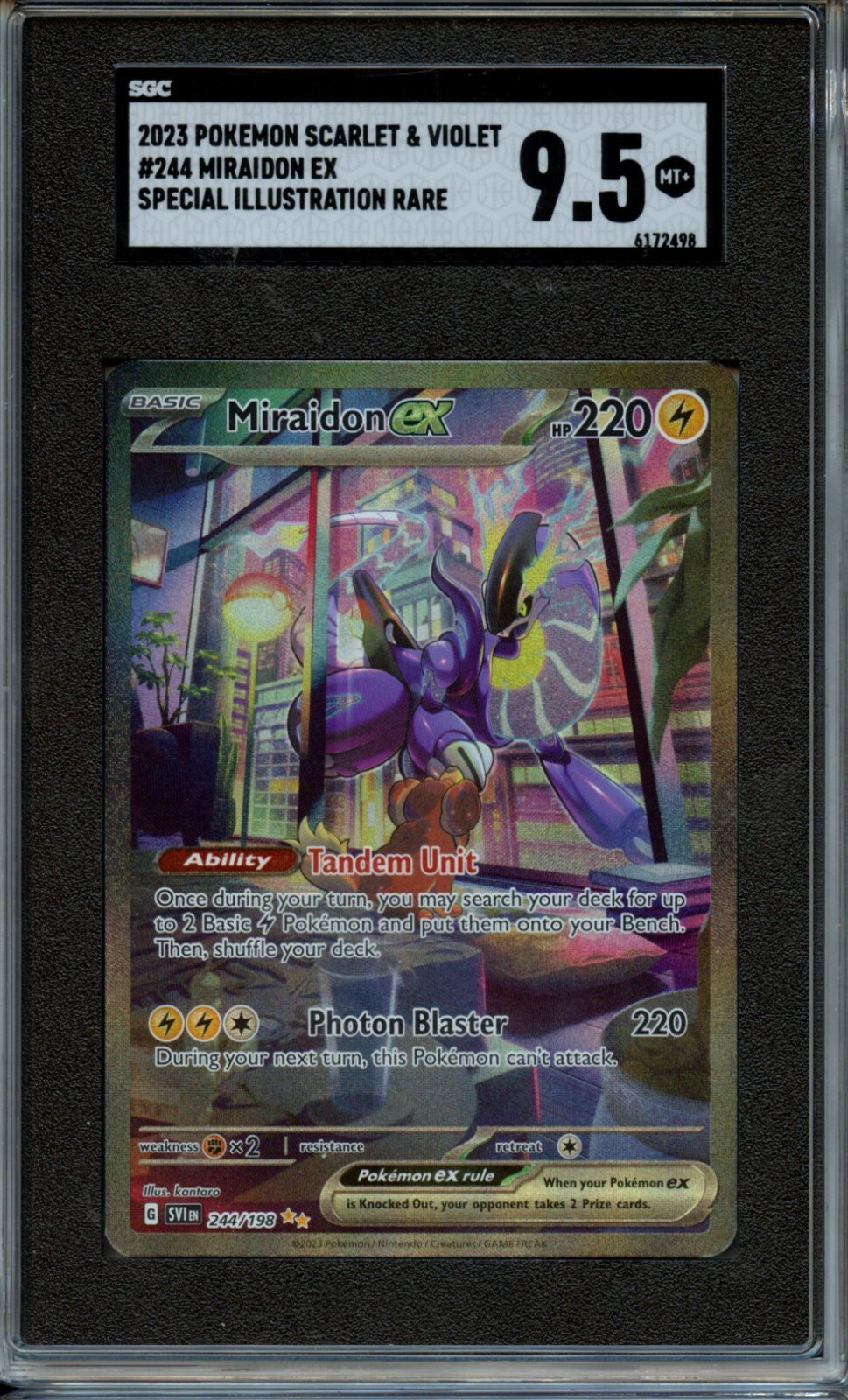 2023 Pokemon Miraidon EX Special Illustration Rare SGC 9.5