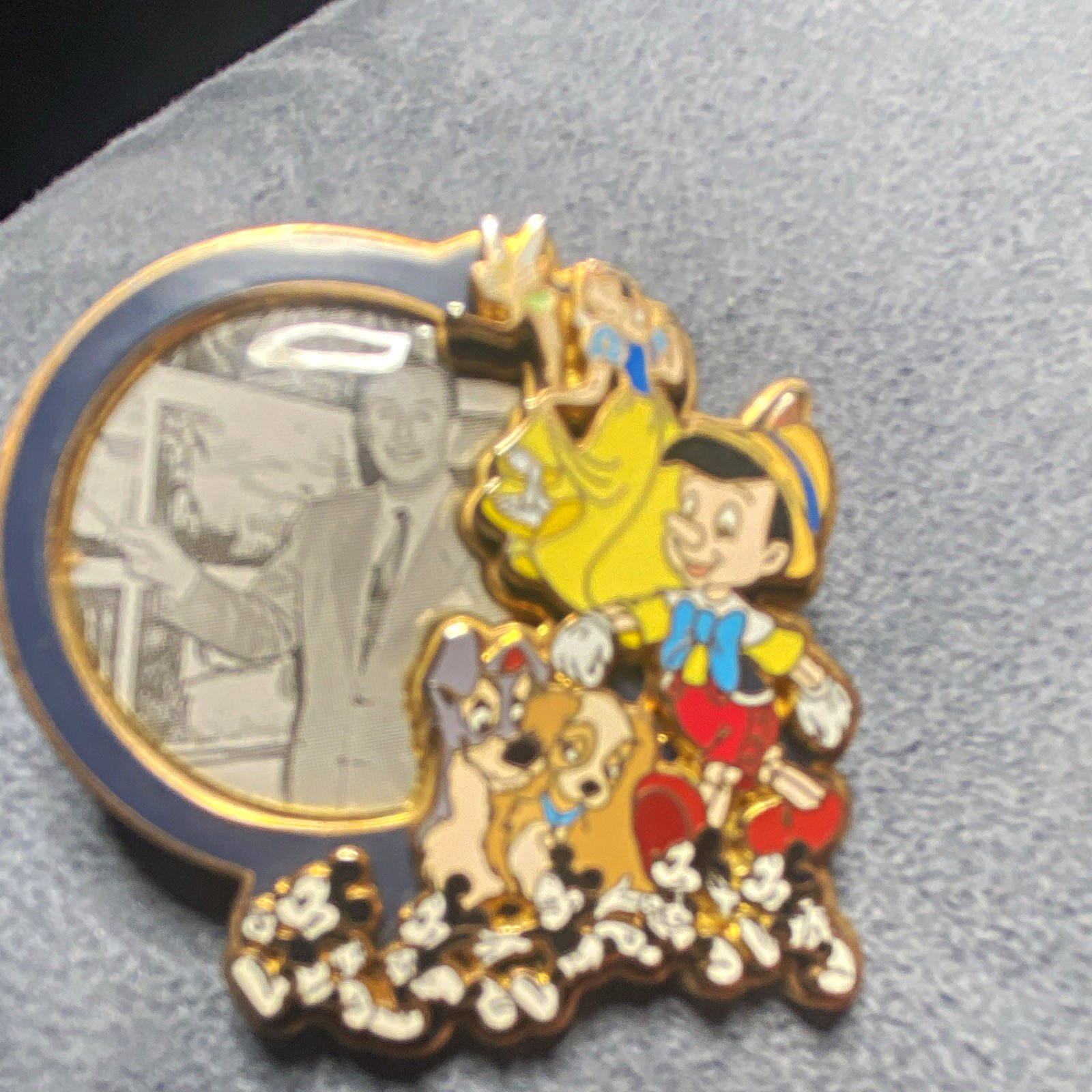 WDW Walt Disney Animation LE 5000 Pinocchio Jiminy Cricket Pin 2007  near MINT