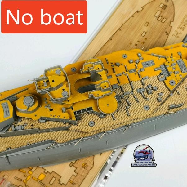 1/350 For Trumpeter HMS Royal Oak Battleship Wooden Deck w/Metal Barrels NO BOAT