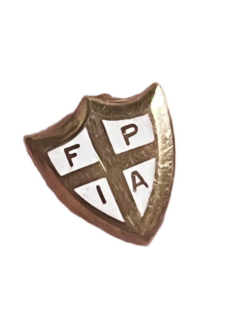 Vintage 10k Gold FPIA Pin Brooch Fraternal Protective Insurance Association