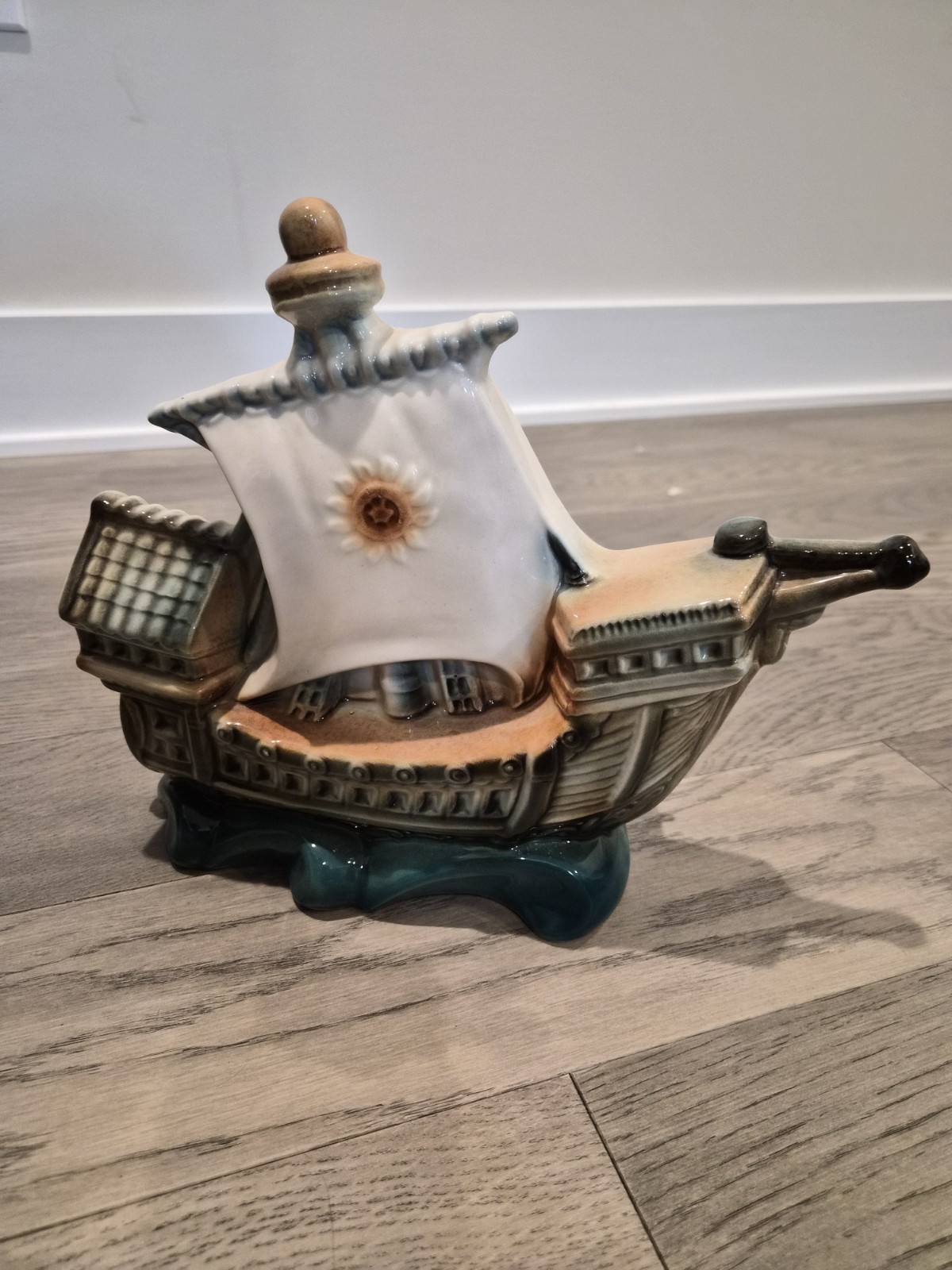 Mint Vintage Marcia Of California Pirate Sailing Ship Boat Tv Lamp Night Light