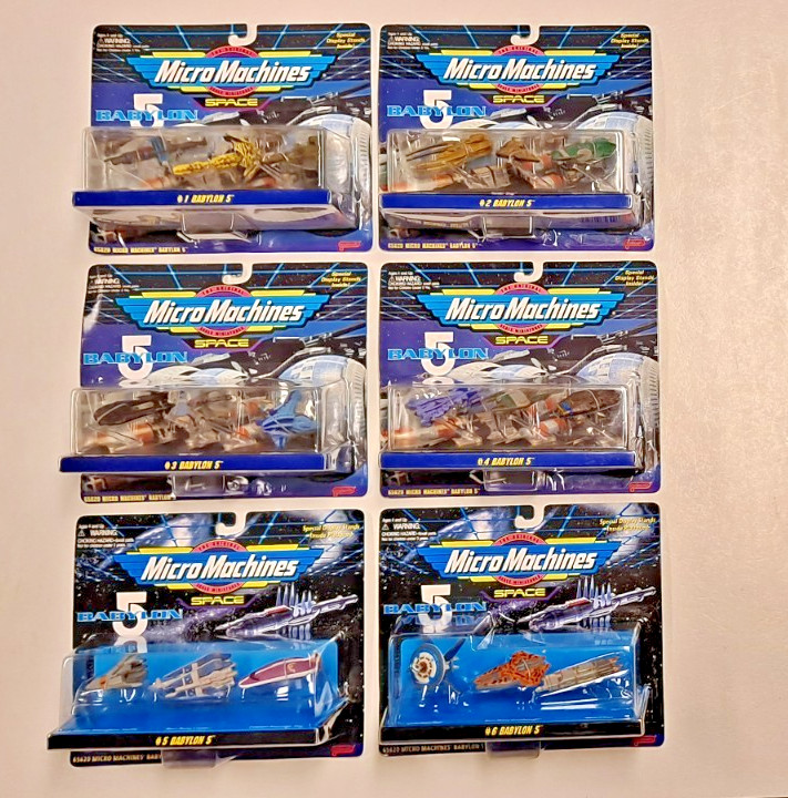 Vintage Babylon 5 Micro Machines Complete Collection Sets 1 Thru 6 New on Cards