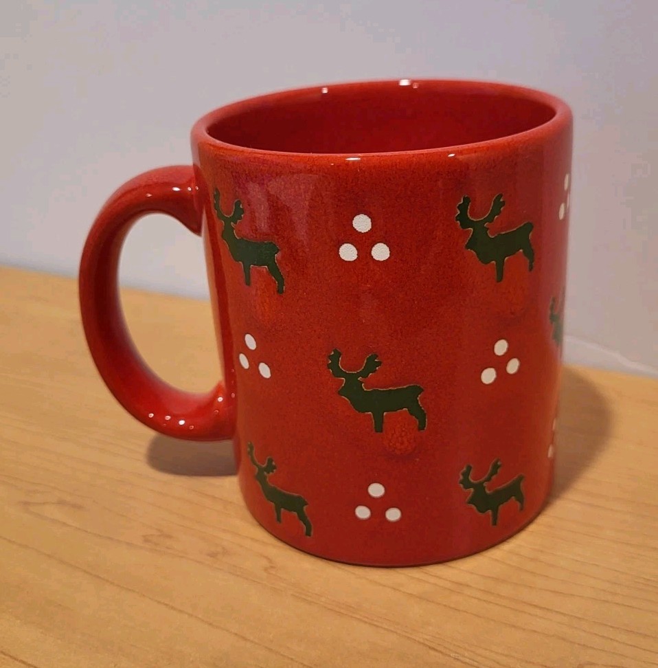 Waechtersbach   REINDEER  Holidays  Christmas  COFFEE MUG   Made W. GERMANY
