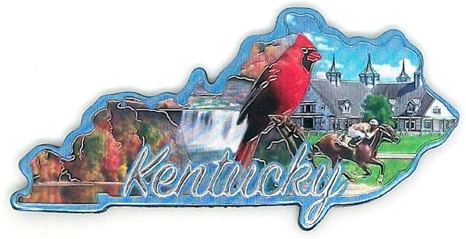 Kentucky State Outline Foil Fridge Magnet Kentucky State Outline Foil Fridge Magnet