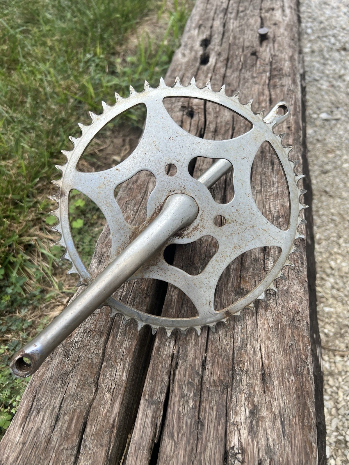 1950s Schwinn Phantom Chainring / Sprocket Cranks Bottom Bracket Original 1950s Schwinn Phantom Chainring / Sprocket Cranks Bottom Bracket Original