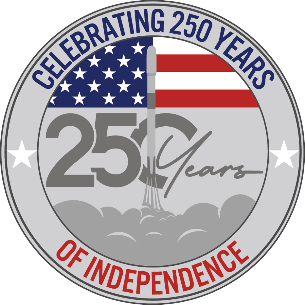 CELEBRATE AMERICA\'S 250th YR ANNIVERSARY OF INDEPENDENCE W/FALCON 9 SPACE PATCH